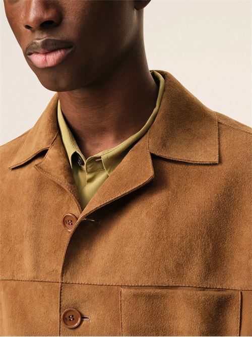 Suede Overshirt AMI PARIS | USH826LH0059236